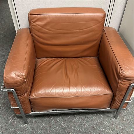 Two Leather Chairs - Indianapolis, IN - (4371)