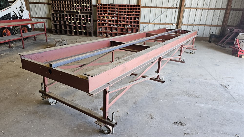 Corteva Equipment Sales Heavy Duty Tilting Metal Fabrication Table Woodhull, Illinois (5837)